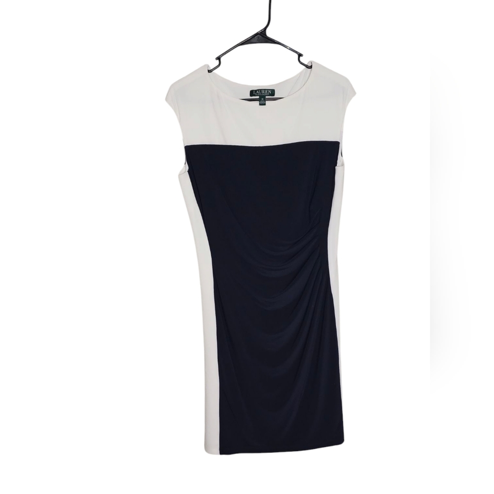 Lauren Ralph Lauren Black and White Women's Dress Size 10